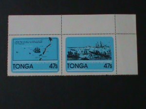 ​TONGA-1981-SC#499-500-175TH ANNIV: CAPTURE OF PORTAU PRINCE-MNH- PAIR-VF