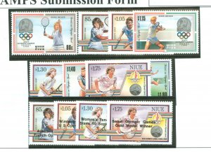 Niue #538-545/560-563 Mint (NH) Single (Complete Set) (Olympics)