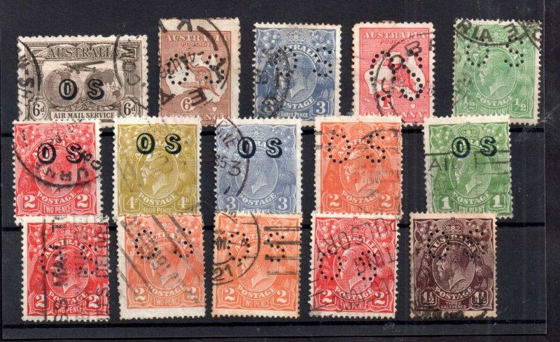Australia unchecked used OS Official collection WS16414