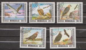 MONGOLIA - Birds On Stamps Used - Nice