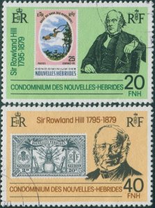 New Hebrides French 1979 SGF286-F287 Rowland Hill FU