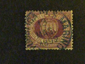 San Marino #17 used SON blue cancel c204 568