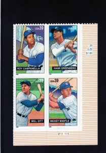 4080-4083 Baseball Sluggers, MNH LR-PB/4 (#V111111)