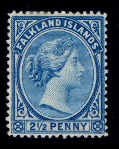 VINTAGE: FALKLAND ISLANDS 1894 OGMHR SCOTT # 15 $ 45 LOT # VSASFLK1894UF