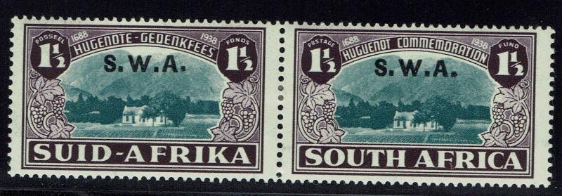 South West Africa SG 113 Pair Mint Hinged  -  Lot 010216