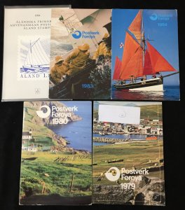 Faroes Aland MNH Packs x 5 BL1723