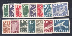 Sweden Scott 248-262 Mint hinged (Catalog Value $115.35)