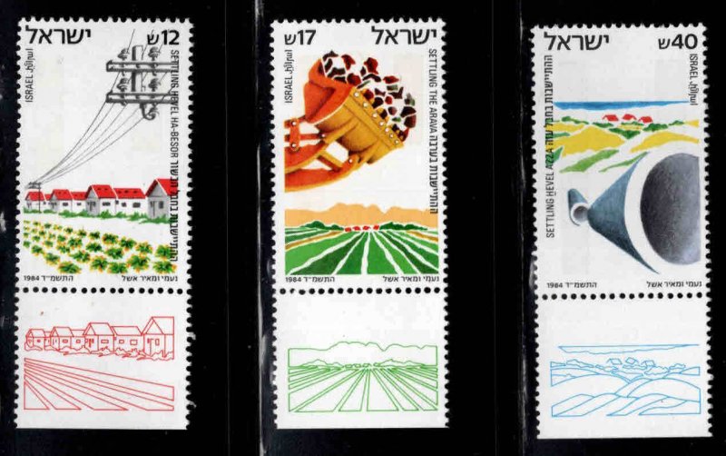 ISRAEL Scott 860-862 MNH**  set with tabs