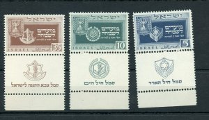 ISRAEL SCOTT #28/30 TABS MINT NEVER HINGED FULL ORIGINAL GUM PRISTINE