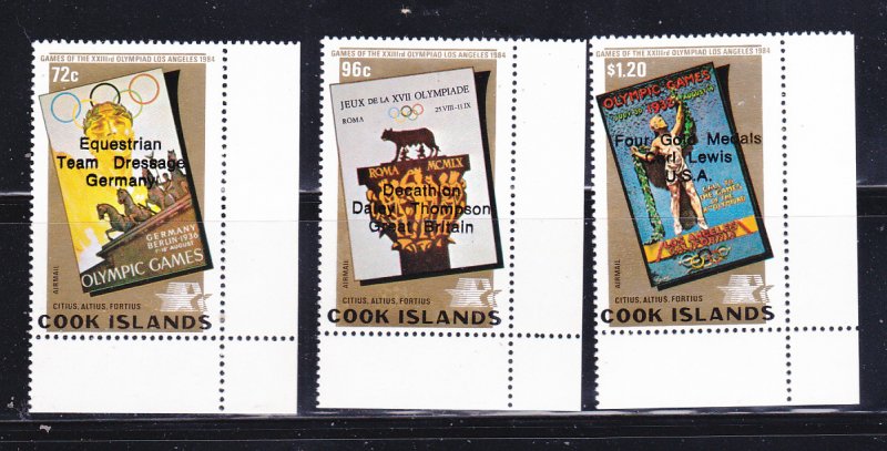 Cook Islands 826-828 Set MNH Olympics