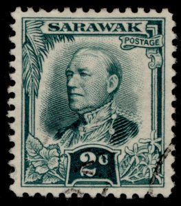 SARAWAK GV SG92, 2c green, FINE USED.