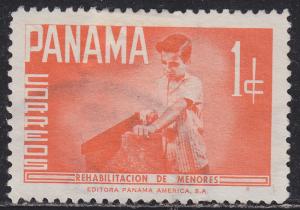 Panama RA49 Boy Sawing Wood 1961