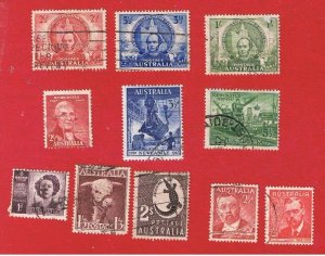 Australia #203 /214   VF used  4 sets + single  Free S/H