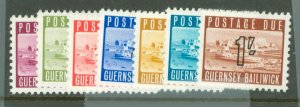 Guernsey #J1-J7 Unused Single (Complete Set)