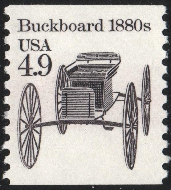 SC#2124 4.9¢ Buckboard Coil Single (1985) MNH