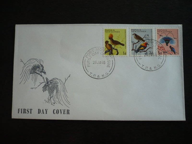 Postal History - Papua New Guinea - Scott# 188-190 - First Day Cover