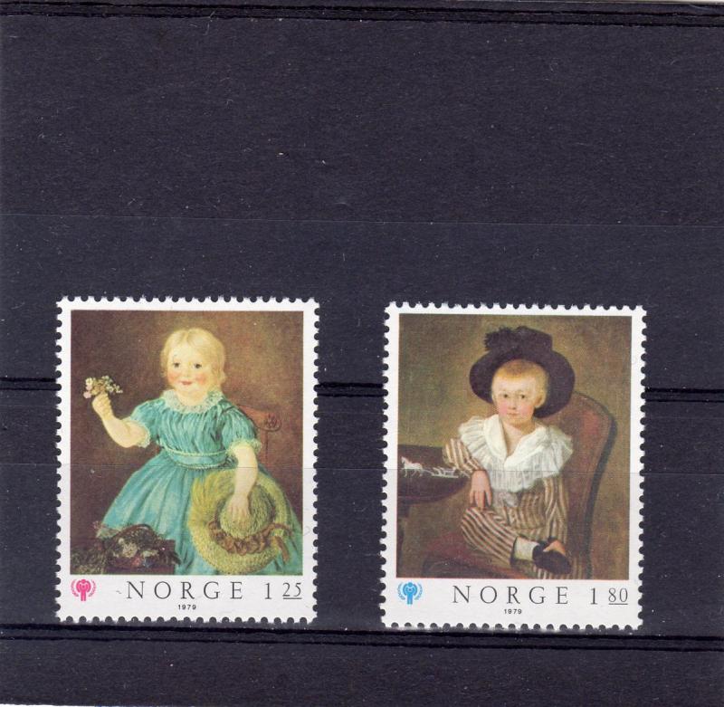 Norway 1979 Sc#744/745 Paintings/ICY '79 Set (2) MNH VF