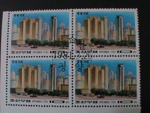 ​KOREA-1981-SC#2022  CHANGGWANG STREET-PYONGYANG-CTO IMPRINT BLOCK VERY FINE