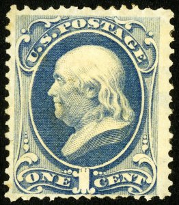 US Stamps # 145 MH F-VF Fresh Dist OG Scott Value $650.00