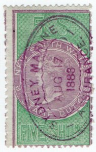 (I.B) Australia - NSW Revenue : Stamp Duty 5/-