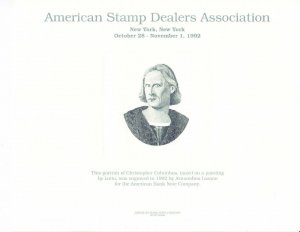 ABNC Souvenir Card SO108 ASDA Columbus Lotto/Lozano Portrait Ltd Ed 1992