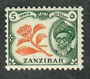 Zanzibar #249 Mint Hinged single