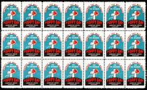 Vintage US Poster Stamp American Legion Auxiliary Poppy Day Honor The War Dead