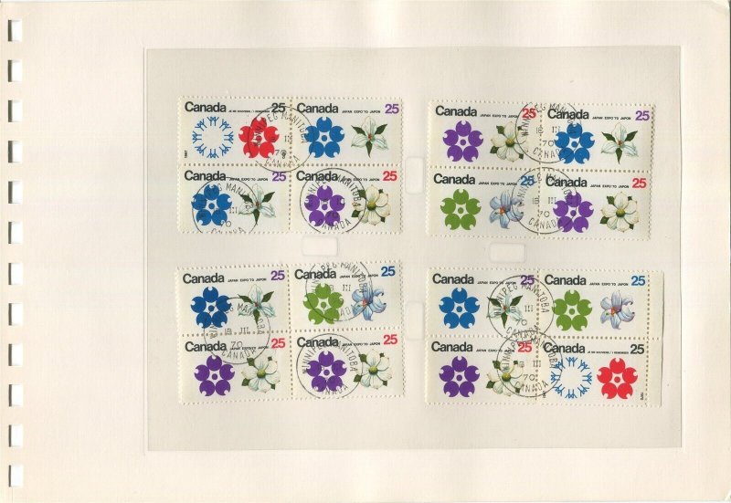 Canada #508-511 Used First Day Cancels