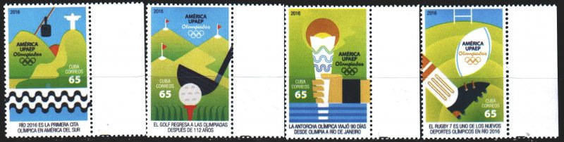 Cuba. 2016. 6145-48. Rio de Geneiro Summer Olympics. MNH. 