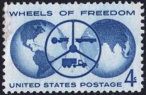 SC#1162 4¢ Wheels of Freedom Issue (1960) MNH/Tone