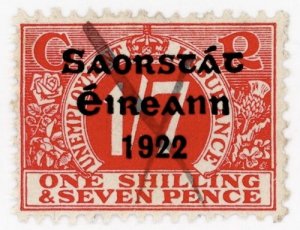 (I.B) Ireland Revenue : Unemployment Insurance 1/7d (Free State OP)