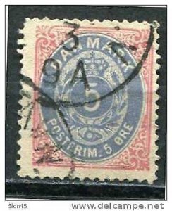 Denmark 1875 SC 27  MI 24  Used