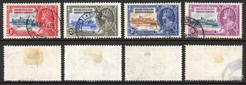 Bechuanaland Protectorate SG111/14 1935 Silver Jubilee Set Fine Used