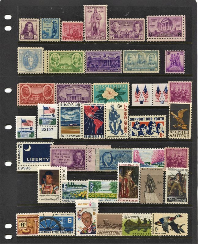 STAMP STATION PERTH USA #41 Mostly MNH Stamps - Unchecked