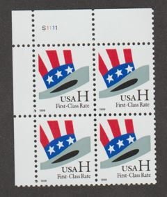 U.S. Scott #3260 Uncle Sam's Hat Stamp - Mint NH Plate Block