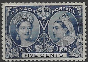 Canada 54 1897  5 cent  fvf mint  - no gum