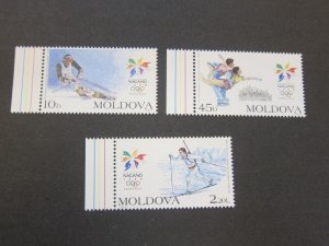 Moldova 1998 Sc 263-5 set MNH