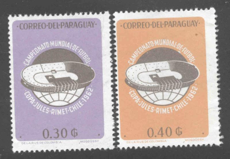 Paraguay Scott 686-687 MH* Stadium stamps