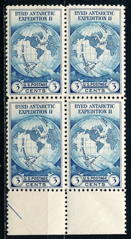 US #733 Block of 4 MNH