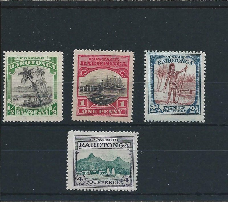 COOK IS 1924-27 SET OF FOUR MM SG 81/84 CAT £40