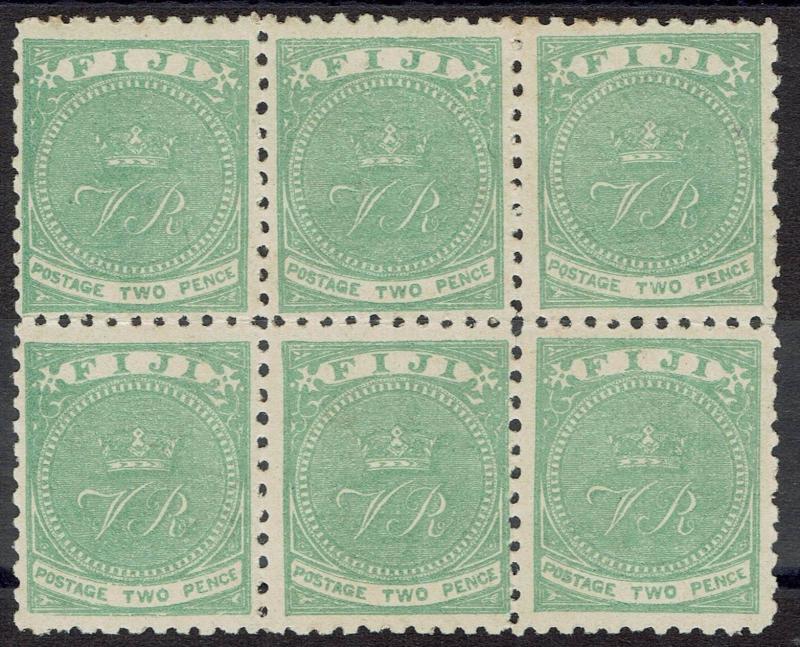 FIJI 1878 VR MONOGRAM 2D BLOCK */** PERF 10