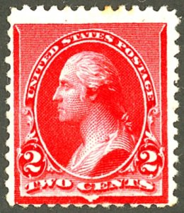 U.S. #220 MINT OG HR THIN