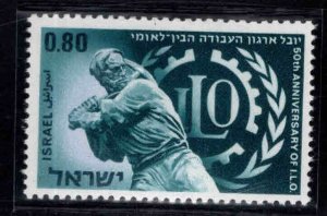 ISRAEL Scott 384 MH* ILO  stamp