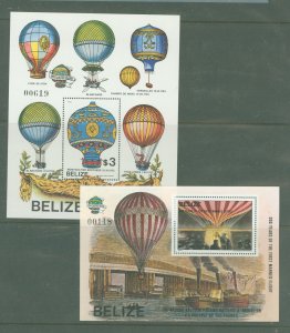 Belize #678-9 Mint (NH) Souvenir Sheet