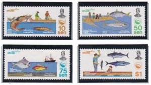 Album Treasures Brunei Scott # 300-303 Fishing Industry Mint NH