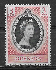 GRENADA Sc#170 CORONATION OUEEN ELIZABETH II (1953) MH