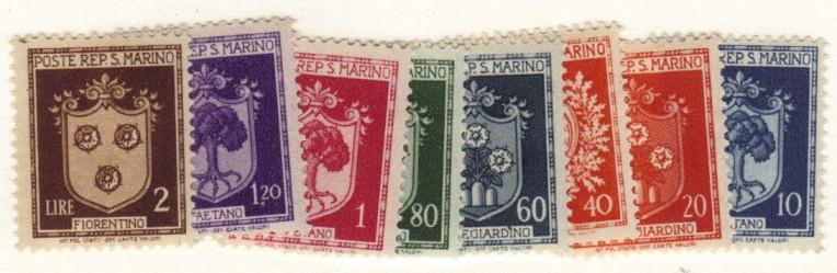 San Marino #242-9 MH