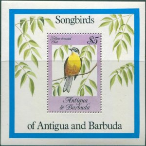 Antigua 1984 SG874 Songbirds MS MNH