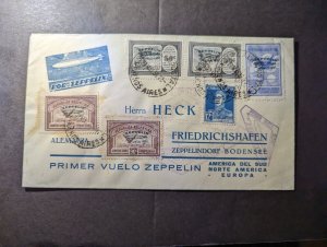 1930 Argentina LZ 127 Graf Zeppelin Airmail First Flight Cover FFC to Germany