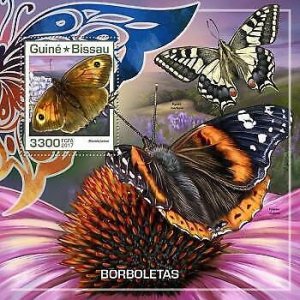 2017 Guinea-Bissau Mnh. Butterflies. Y&T Code: 1326. Michel Code: 9349 / Bl.1613